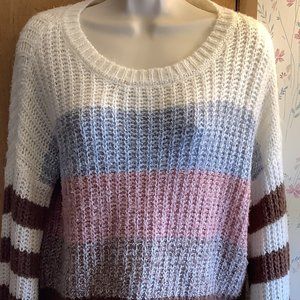 EUC Sweet & Sinful Striped Sweater  Size:  Small